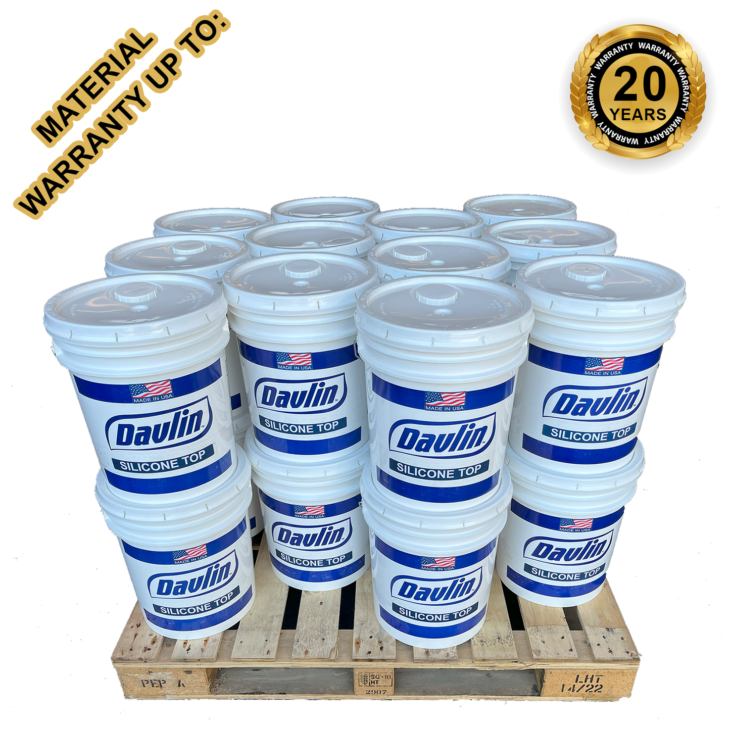 100% Silicone Roof Coating In Bulk - Whole Pallet 24 x 5 gal Bucket ($45.80 per gal) - Silicone Roof Sealant - Free Shipping - Free Sample