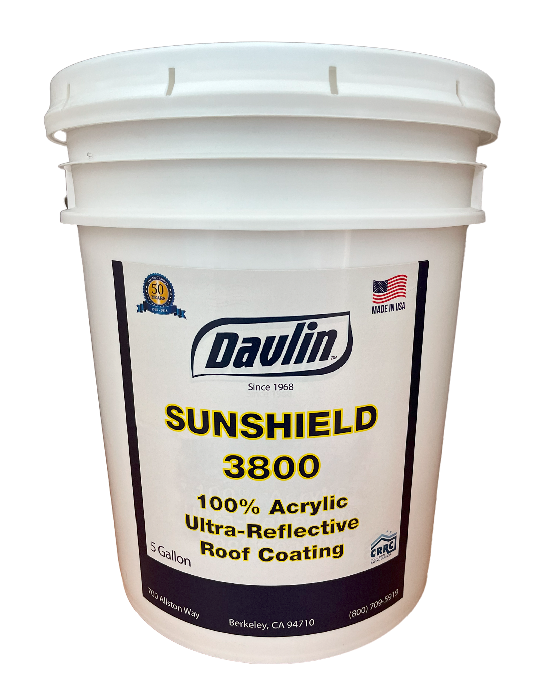 Acrylic Roof Coating SunShield 3800 - 5 Gal - Reflective Roof Coating/Paint - Custom Color - Free Sample