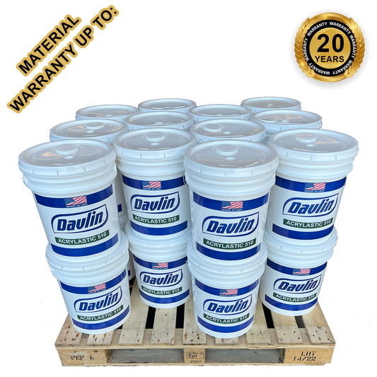 Elastomeric Roof Coating 510 In Bulk - Whole Pallet 24 x 5 gal Bucket - Custom Color - Free Shipping - Free Sample