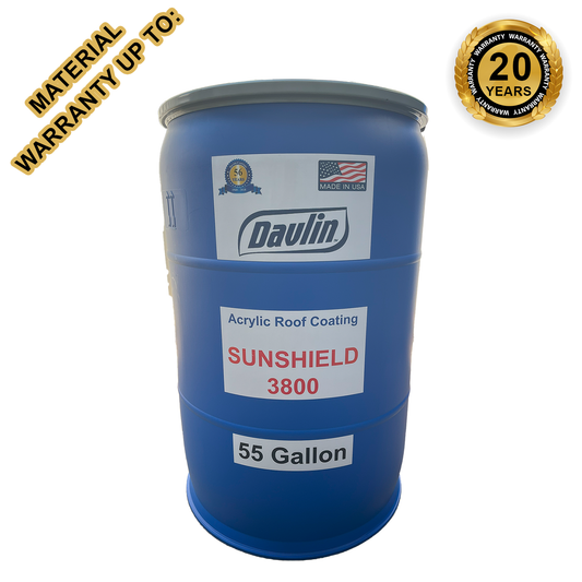 UV Resistant Paint In Bulk - SunShield 3800 - 55 gal Drum - Free Shipping - Reflective Paint - Free Sample