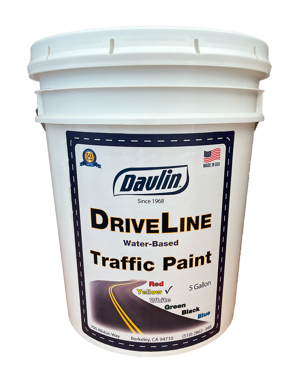 Traffic Paint - 5 Gal - Free Shipping - Traffic Marking Paint - White, Yellow, Red, Black, Blue, Green