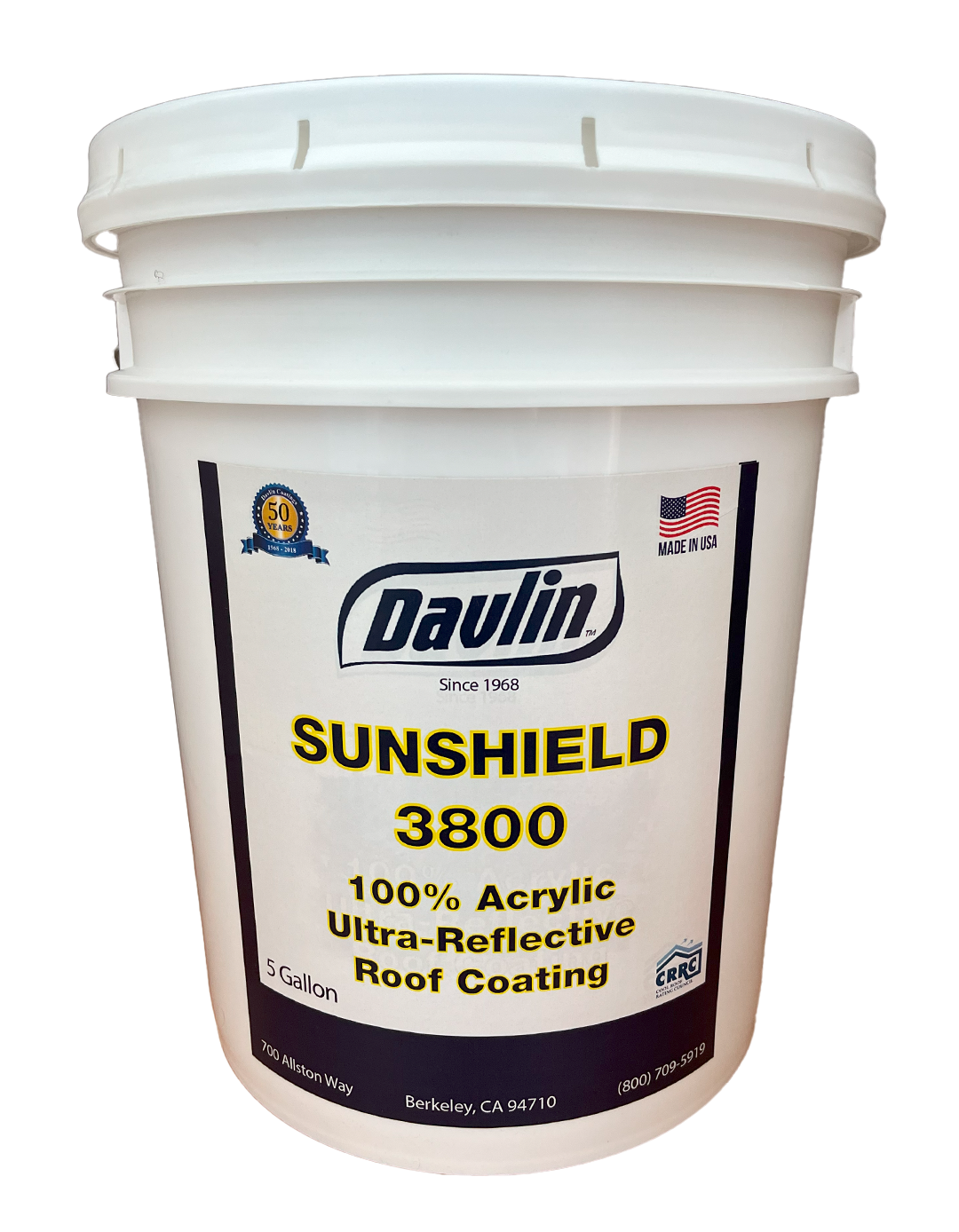 Acrylic Roof Coating SunShield 3800 - 5 Gal - Free Shipping - Reflective Roof Coating/Paint