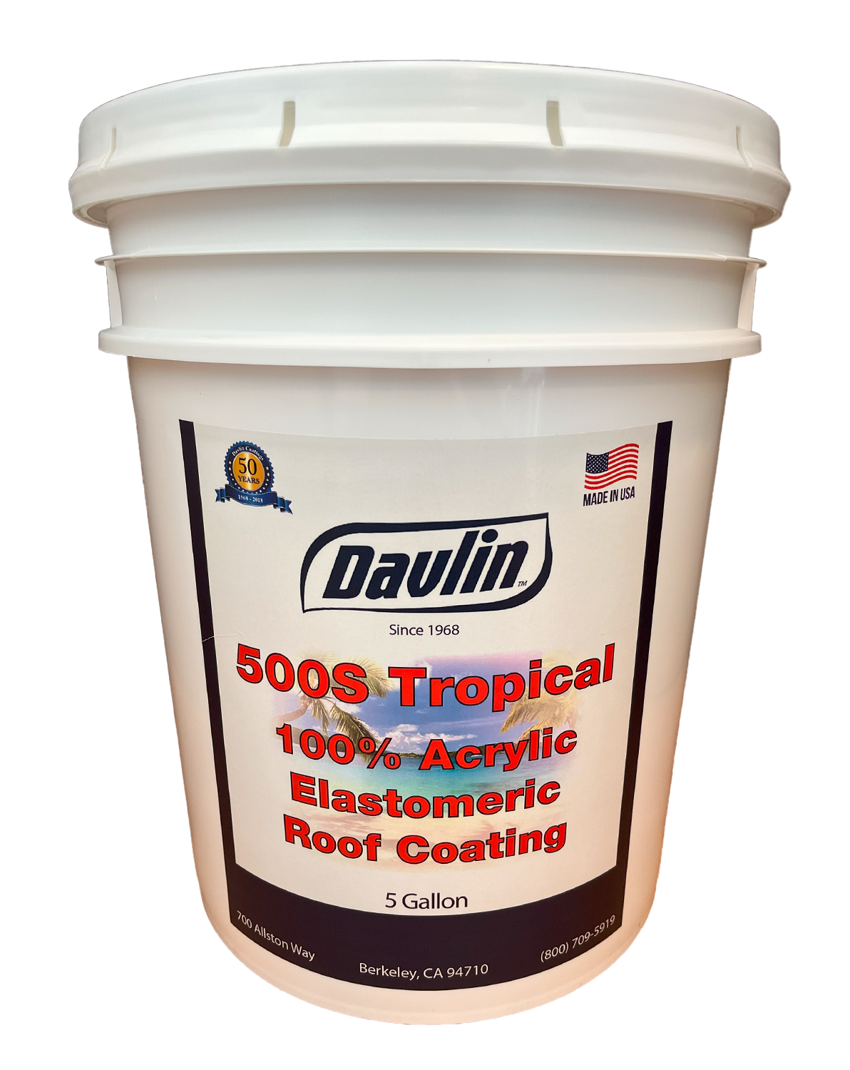 Tropical Roof Coating - Elastomeric Roof Coating - 500S - Free Shipping - Free Sample