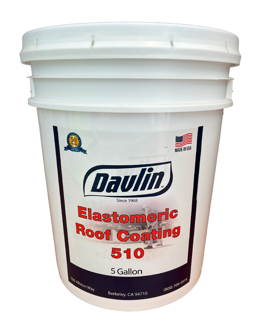 Elastomeric Roof Coating 510 - 5 Gal - Custom Color - Free Shipping - Free Sample