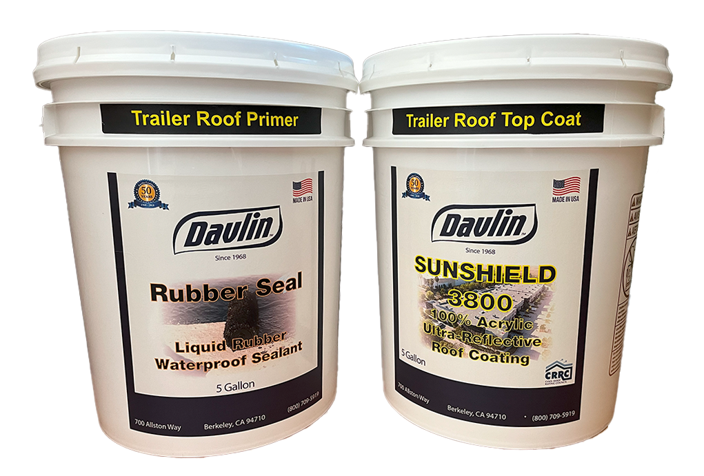 Trailer Roof Sealer - 10 Gal (5 Gal Primer and 5 Gal Top Coat) - Free Shipping